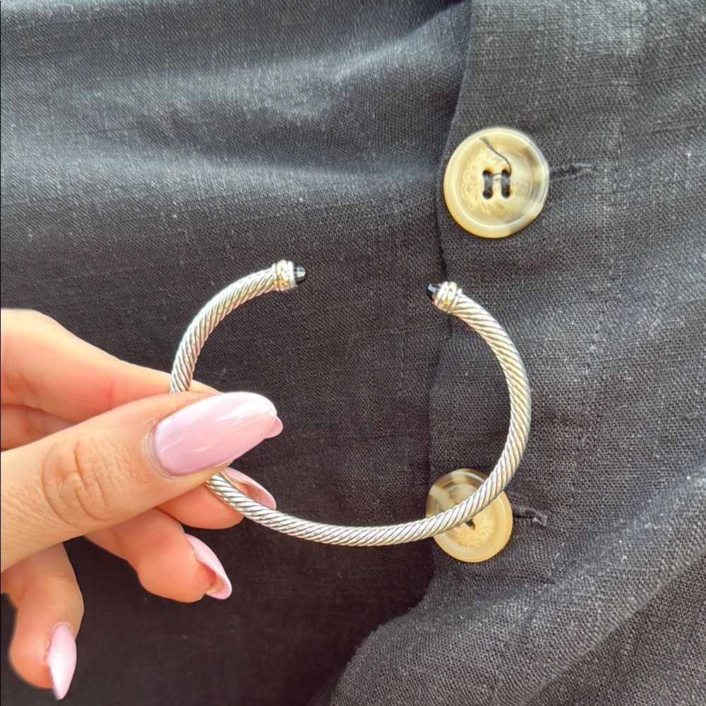 David Yurman Silver Bracelet with Minimalist Design